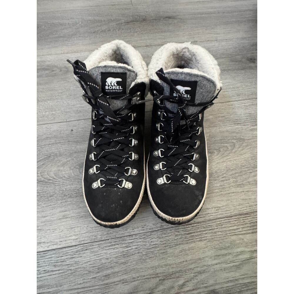 Sorel Women Waterproof Black Boots Pre Owned 10